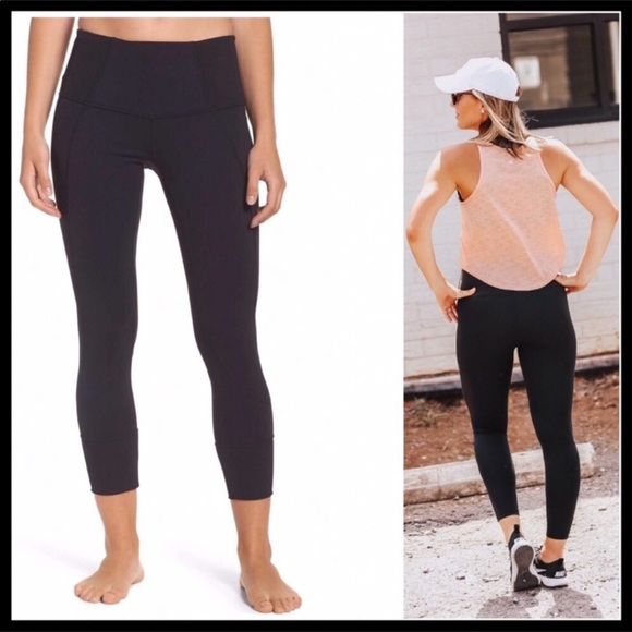 ZELLA BLACK HIGH WAIST MIDI SCULPTING LEGGINGS A3C - Picture 6 of 7